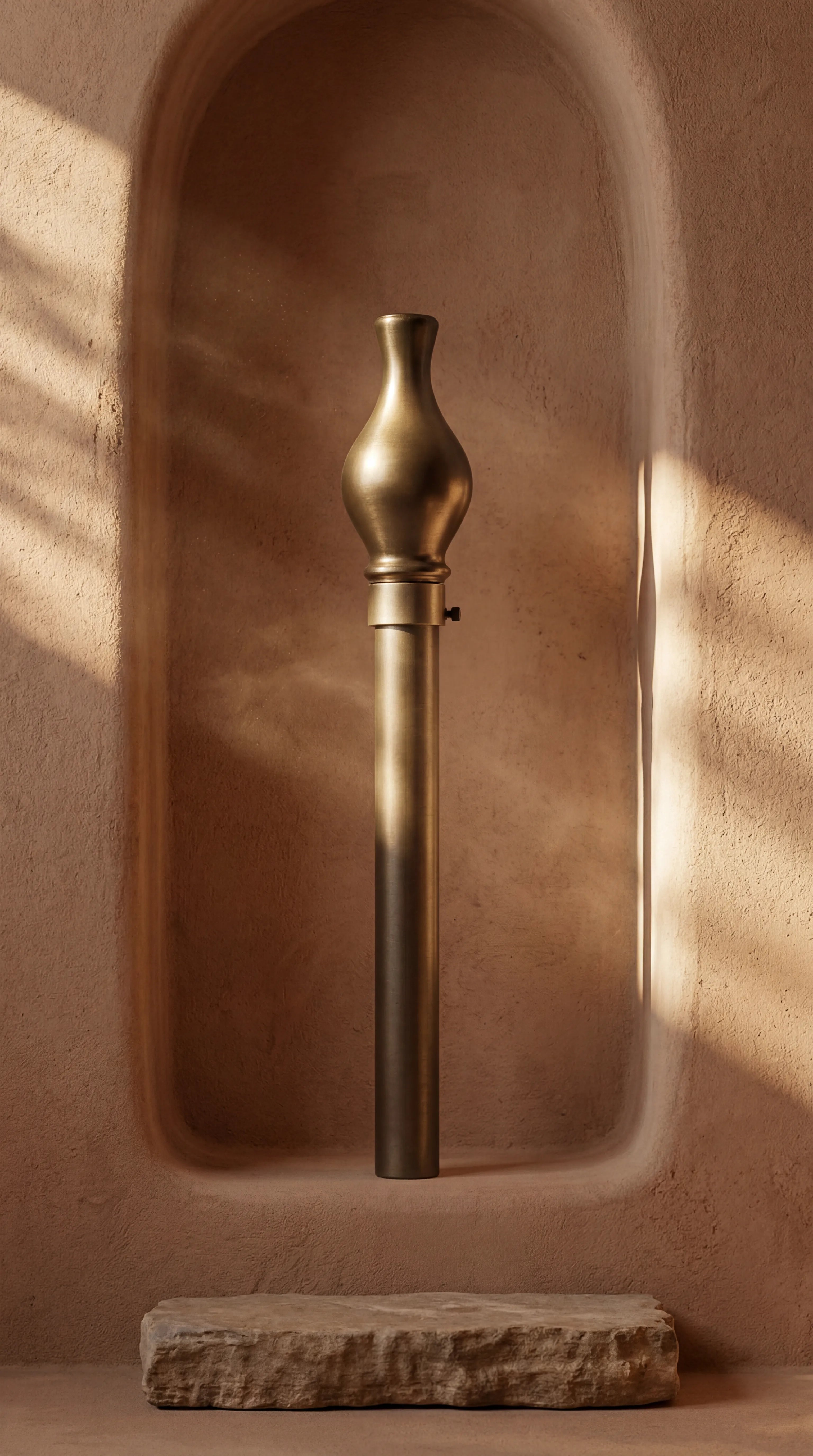 IREZ Signature Collection – Luxury Antique Brass Rustic Curtain Rod