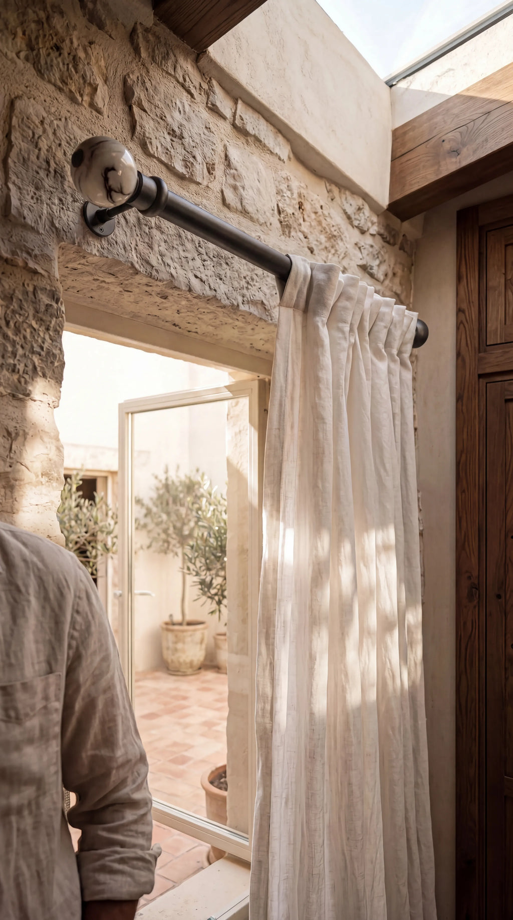 IREZ Signature Collection – Marble Prestige Curtain Rod | Luxury Decorative Drapery Hardware