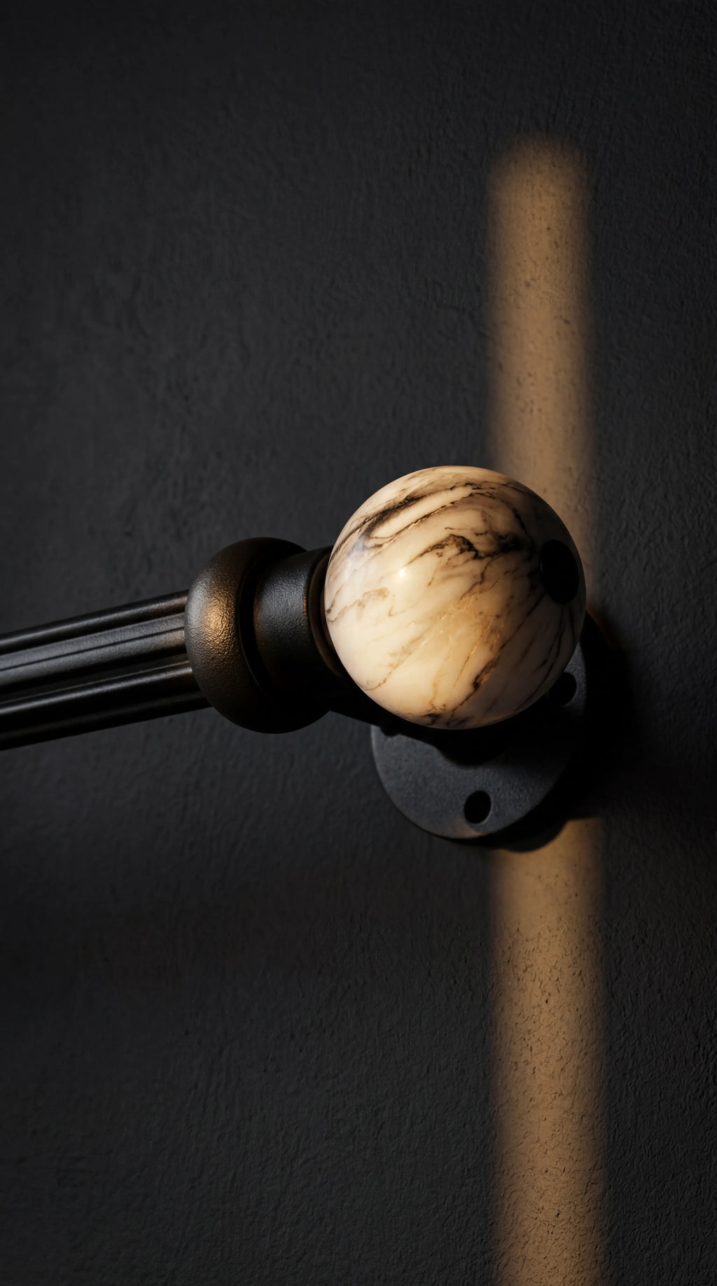 IREZ Signature Collection – Marble Prestige Curtain Rod | Luxury Decorative Drapery Hardware