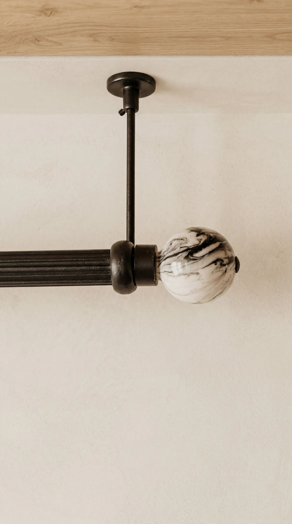 IREZ Signature Collection – Marble Prestige Curtain Rod | Luxury Decorative Drapery Hardware