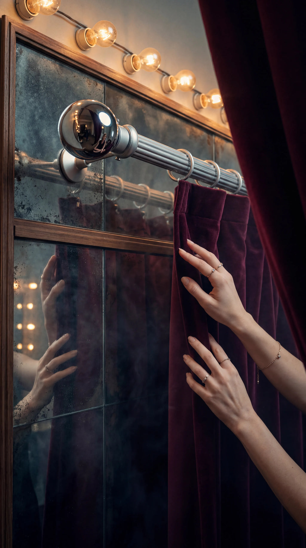 Luxury Chrome Sphere Curtain Rod | IREZ Signature Collection